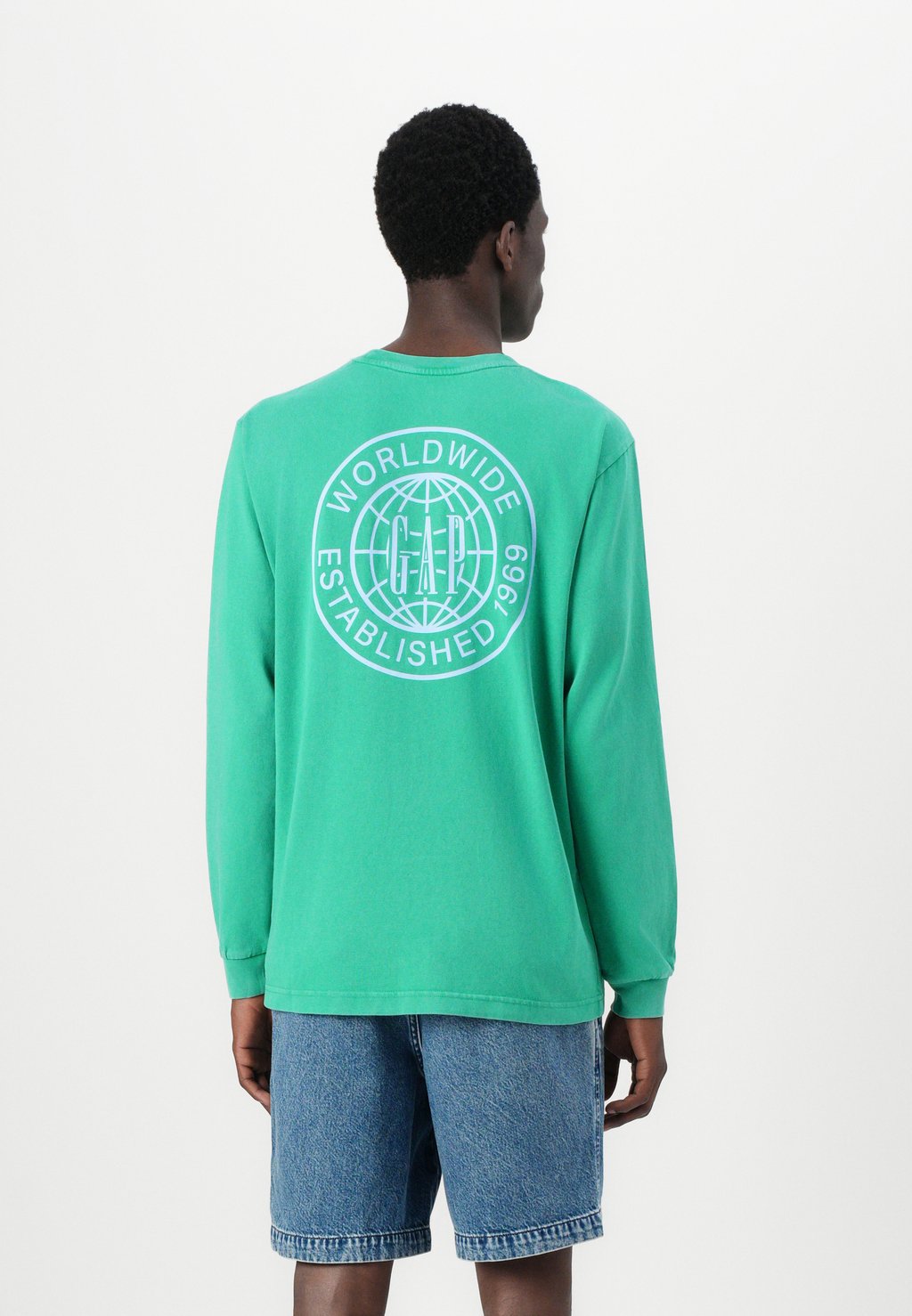

Лонгслив LOGO WORLDWIDE GAP, зеленый