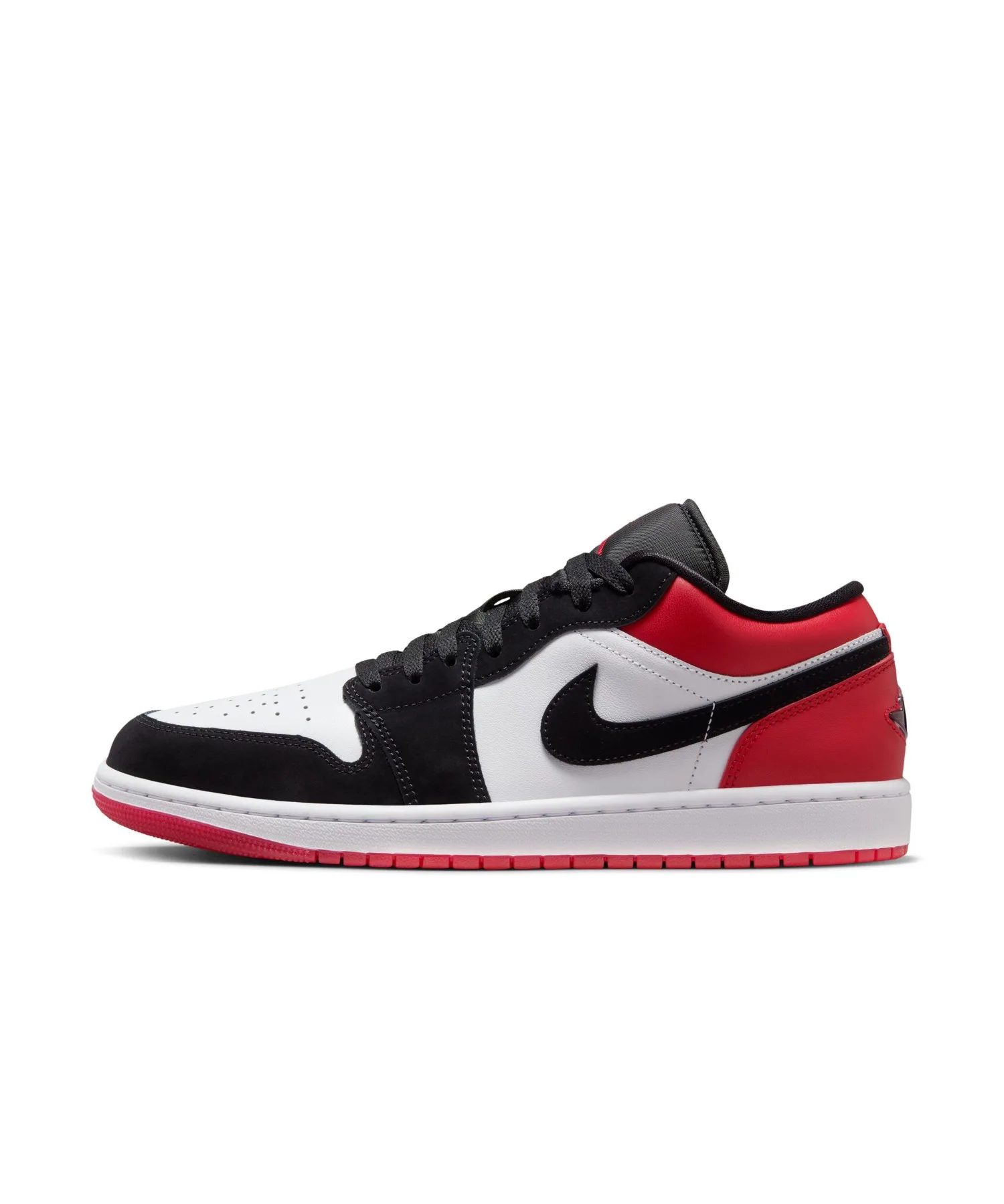 Мужские кроссовки AIR JORDAN 1 LOW SE Jordan Brand черно-красные — фото 2