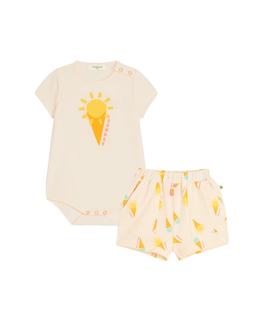 

Комплект боди и шорт Bonnie Mob The bonnie mob, оранжевый