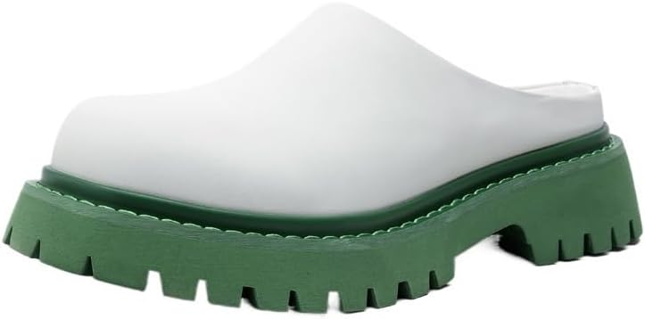 

Мужские лоферы, кожаные слипоны-полутапочки, толстая подошва, противоскользящие и износостойкие, повседневные, деловые, рабочие, удобные, для улицы Zestrelax, белый