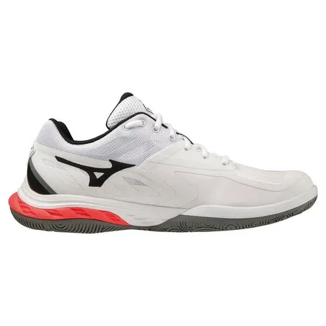 Унисекс кроссовки для бадминтона «Wave Fang 2» от Mizuno, White X Black — фото 4
