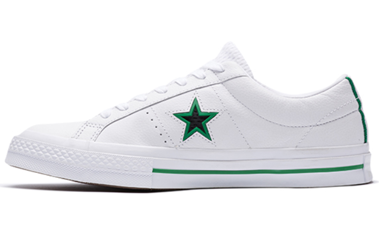 

Кеды Converse One Star Ox Leather White/Green Original Style