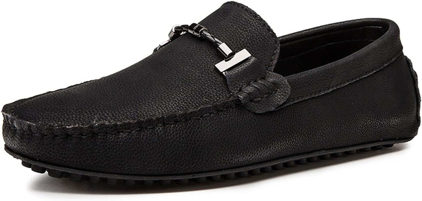 

Мужские кожаные лоферы LITNERMIA, модные деловые туфли, черный