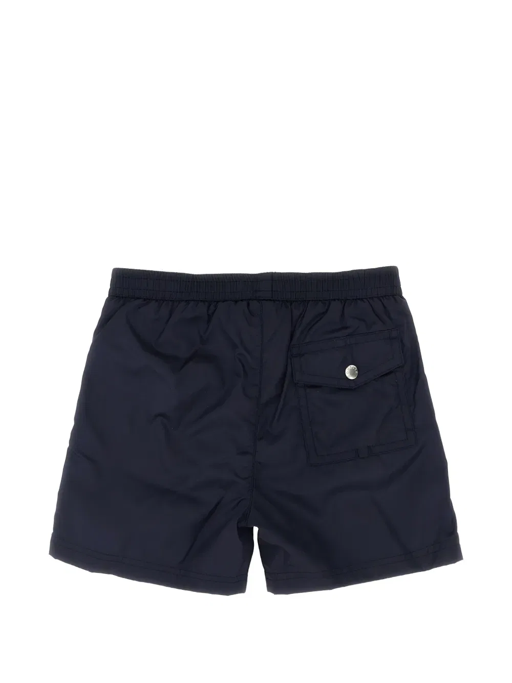 Купальник с трехцветной окантовкой Moncler Enfant, синий — фото 2