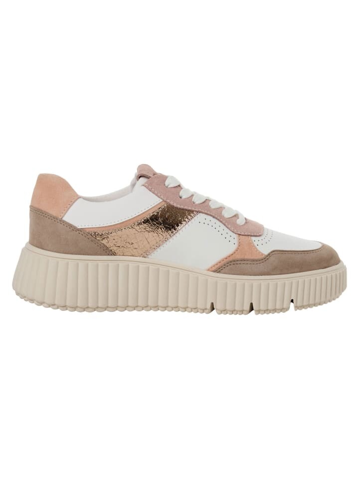 Кроссовки на шнуровке Tamaris Sneaker, цвет TAUPE COMB — фото 3