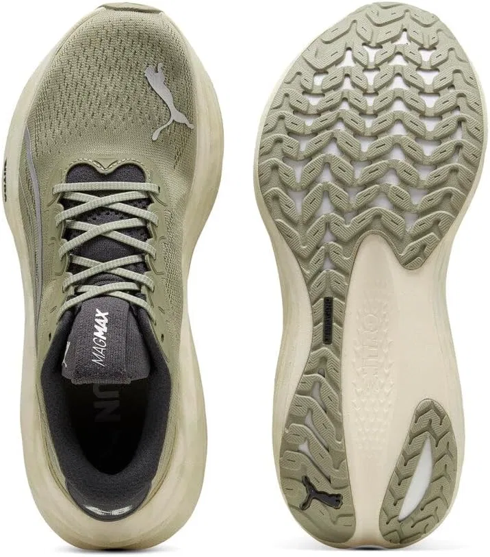 Мужские беговые кроссовки PUMA Magmax Nitro, Lux Army Warm White Dusky Grey — фото 3