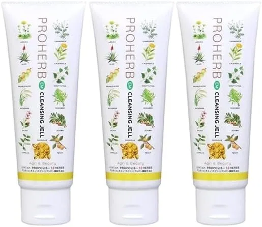 Набор ProHerb — Гель для снятия макияжа Pro Herb EM Cleansing Gel, набор 3 шт, 150 г, без отдушки
