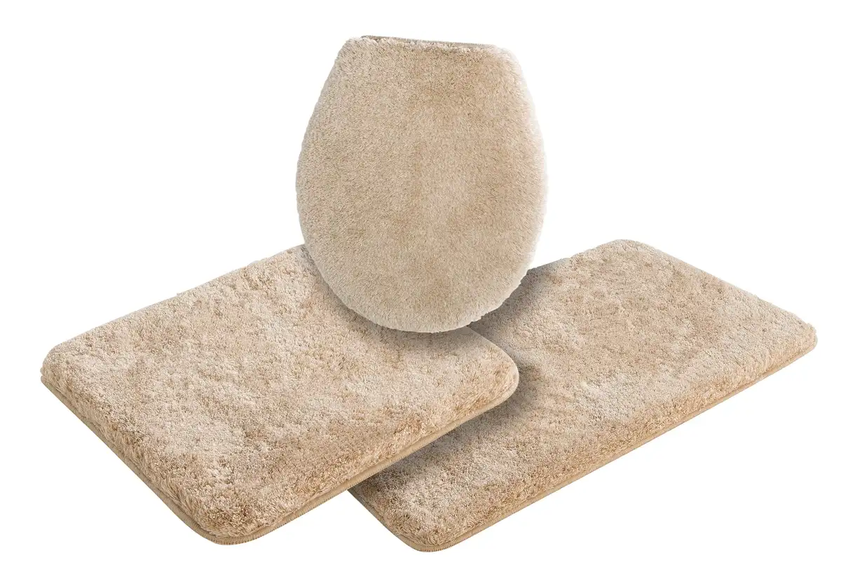 

Базовый коврик для ванной "Мелос", высота 27 мм, нескользящее покрытие, подходит для пола с подогревом, крапчатый Grund 3 шт. Подвесной туалетный гарнитур, цвет sand