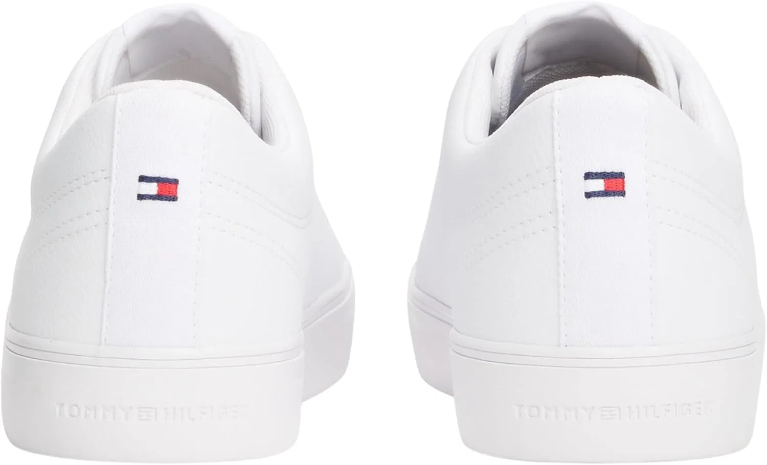 Мужские низкие кроссовки Tommy Hilfiger Th Hi Vulc Core Low LTH II ESS Fm0fm05511, White — фото 2