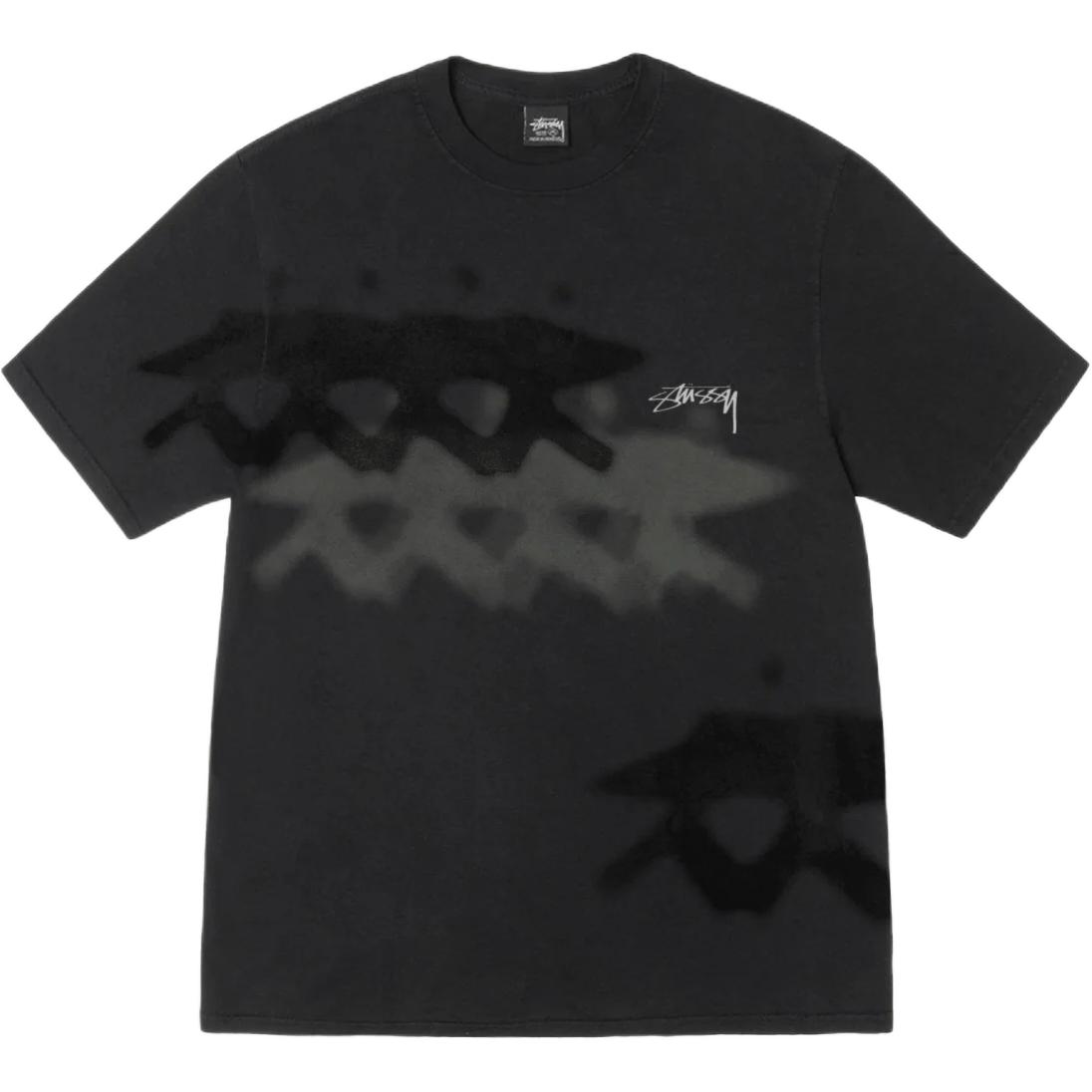 

Футболка Low Tide с пигментной окраской Stussy, черный