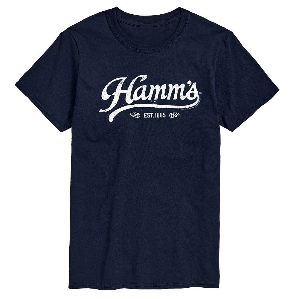 

Футболка с винтажным логотипом Big & Tall Hamm's Licensed Character, темно-синий