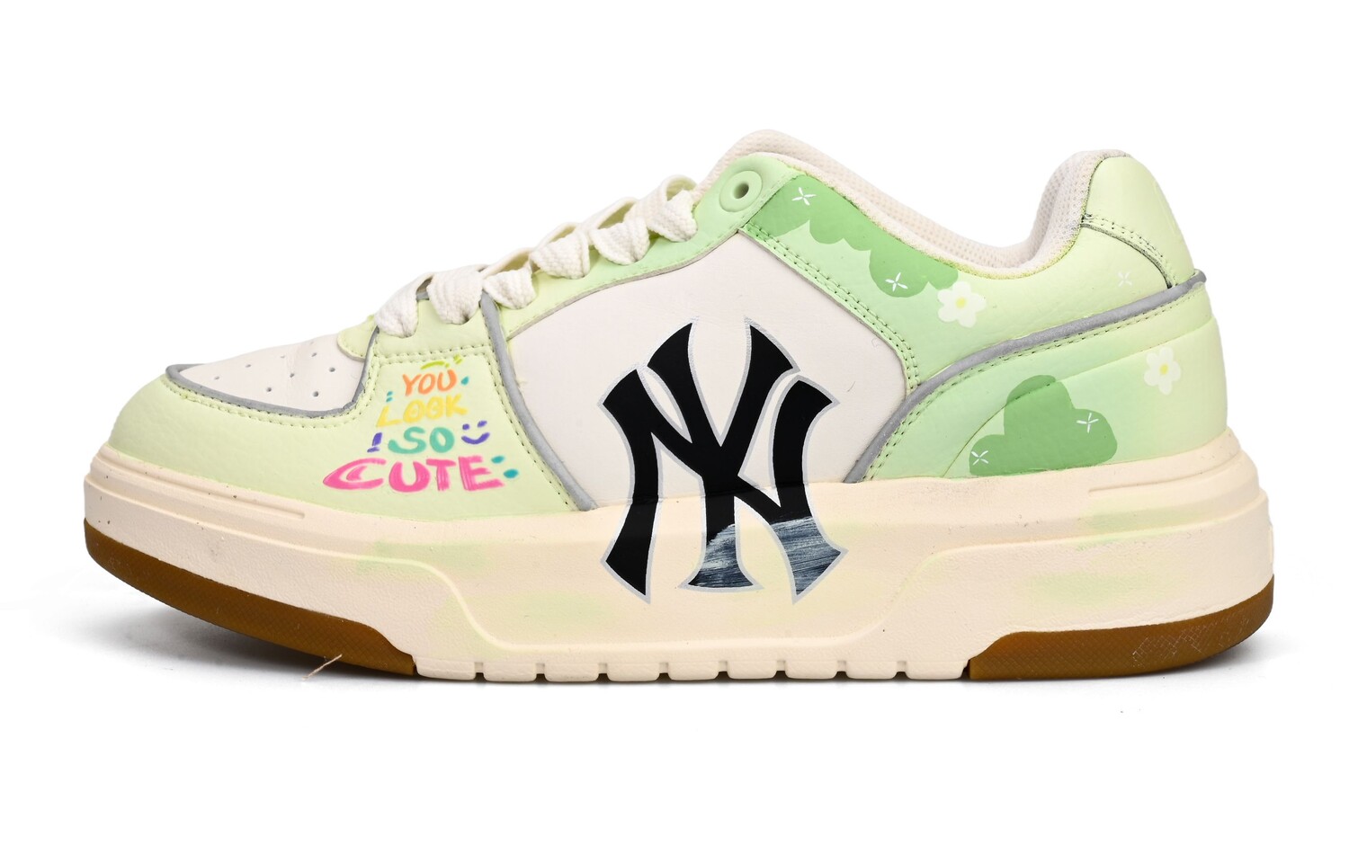

Кроссовки MLB Chunky Liner Skateboarding Shoes Unisex Low-top Green, зеленый
