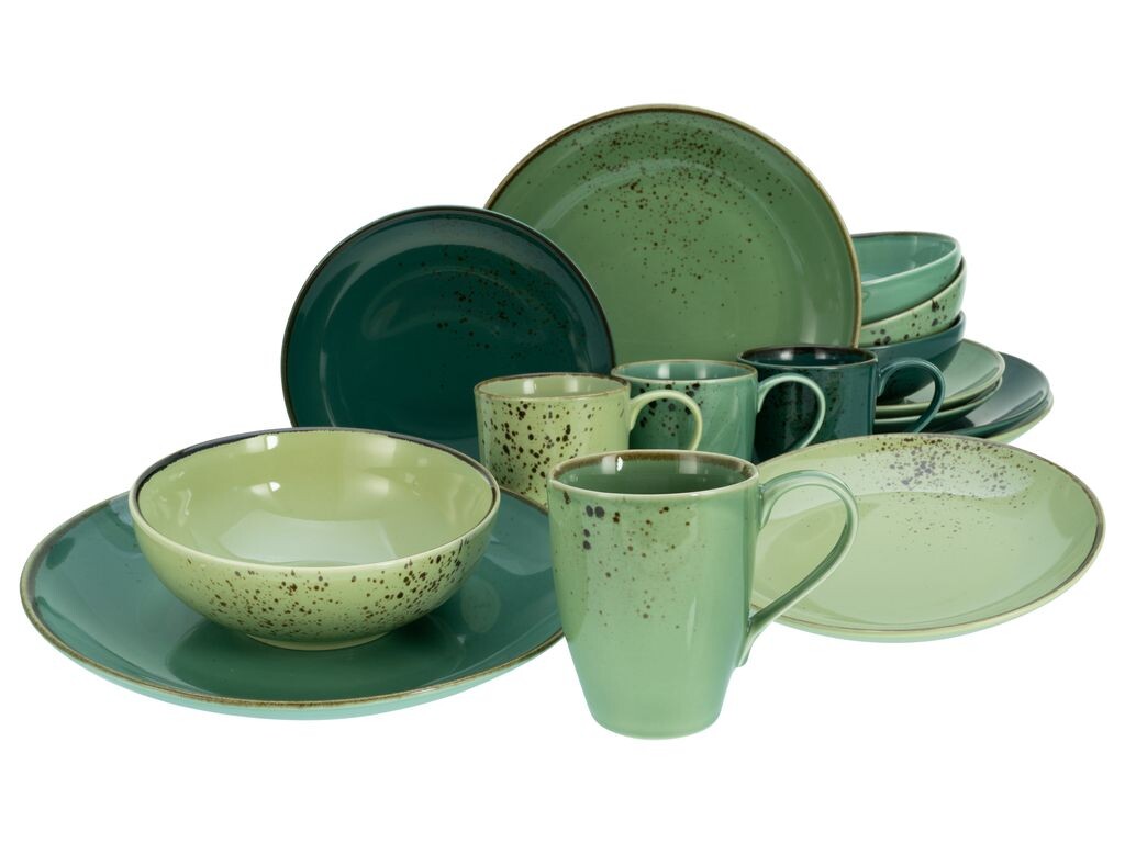 

Комбинированный сервиз 16 шт. ЗЕЛЕНАЯ ЖИЗНЬ CreaTable, зеленый