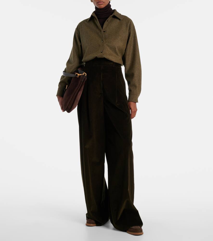 Замшевые ботинки до щиколотки с подкладкой из овчины Yves Salomon, Dark Chocolate — фото 3