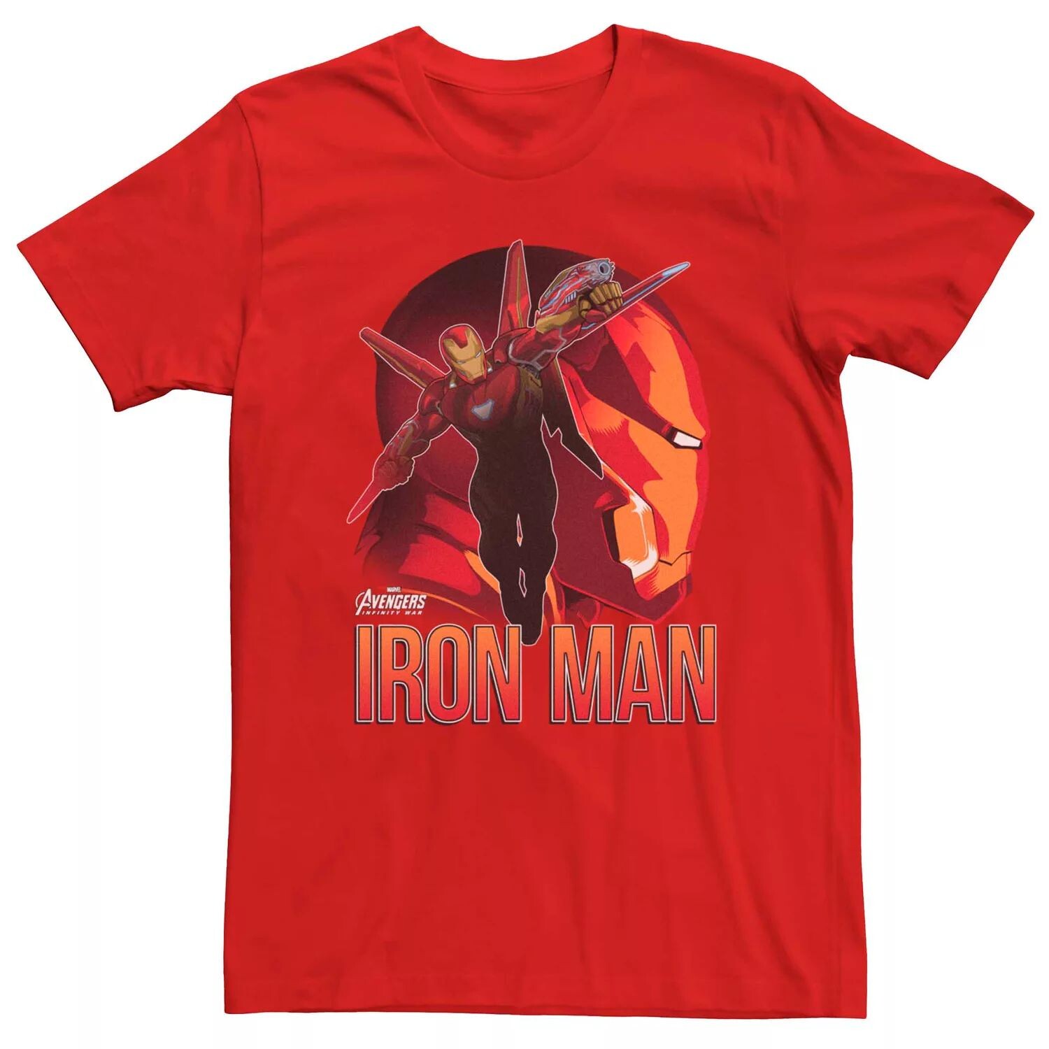 

Мужская футболка Marvel Avengers Infinity War Iron Man Action Shot Licensed Character