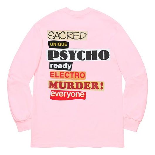 

Футболка ss20 week 1 sacred unique ls tee Supreme, красный