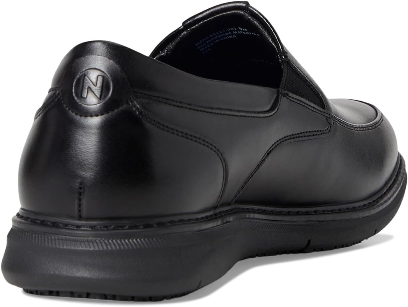 Мужские слипоны Nunn Bush, модель Chase Work Moc Toe, черный — фото 2