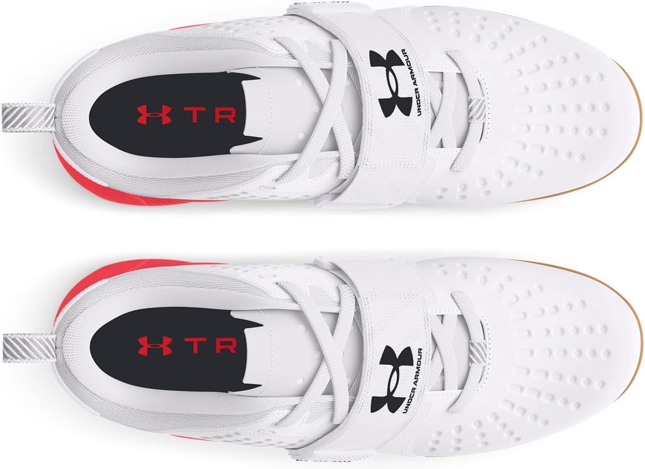 Кроссовки для тренировок Unisex UA Reign Lifter, поддержка пятки с инъекцией TPU Under Armour, White/Black — фото 4