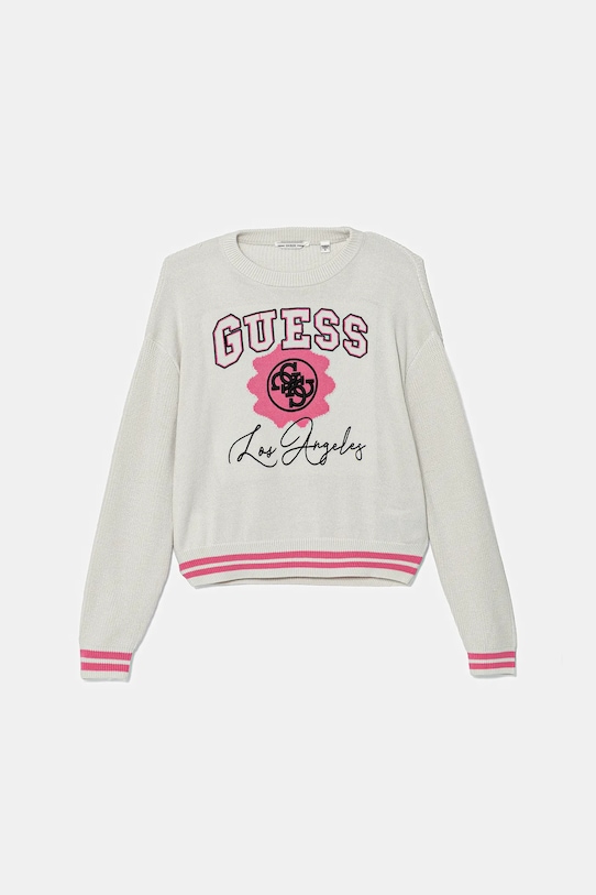

Детский свитер с добавлением шерсти Guess, бежевый