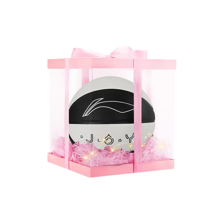 

LINING Баскетбольный мяч CBA Collection PU черный белый размер 7 тренировочный unisex