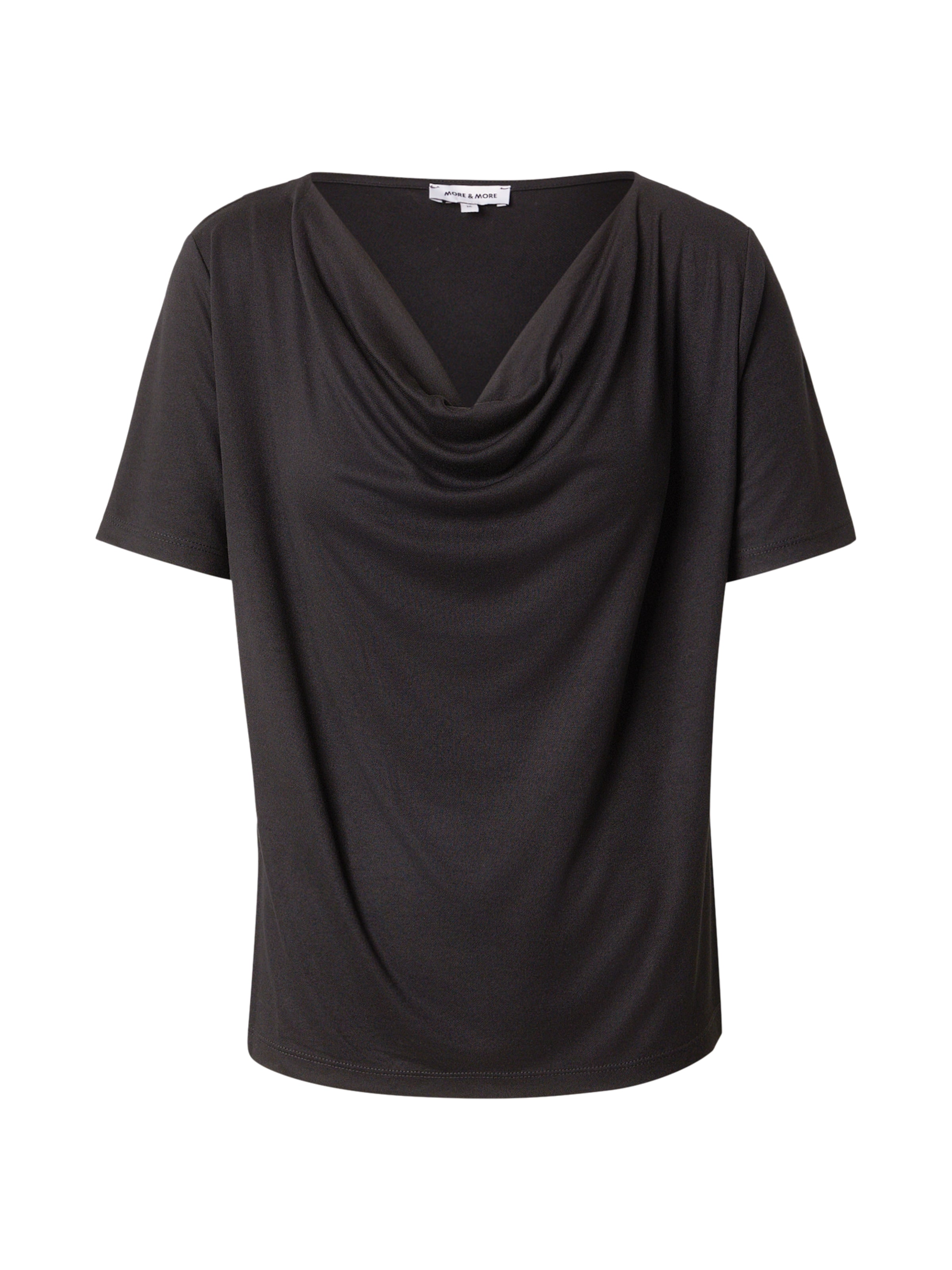 

MORE & MORE Футболка в черном цвете, Черный, MORE & MORE Футболка в черном цвете