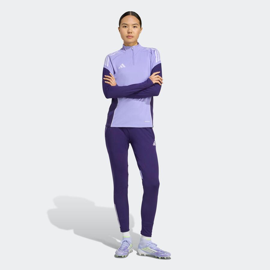 ADIDAS Женские футбольные тренировочные брюки Tiro 25 Competition, фиолетовые — фото 2