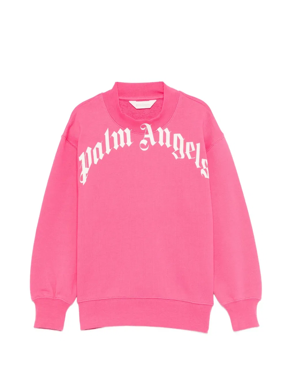 Свитшот с круглым вырезом и логотипом Palm Angels Kids, розовый