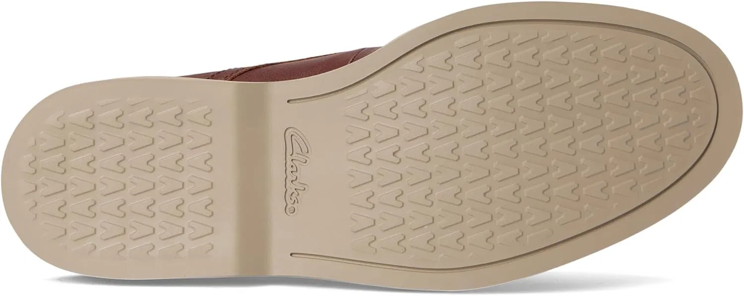 Туфли Clarks Mens Radcliff Low, Tan Leather — фото 4