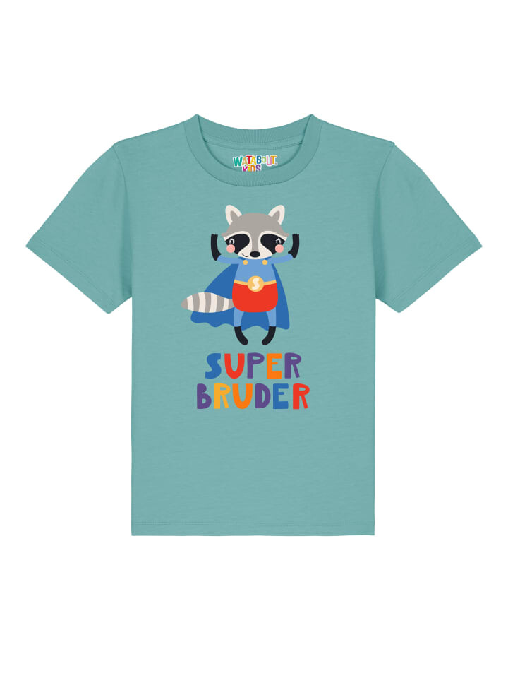 

Футболка wat Apparel, цвет teal monstera