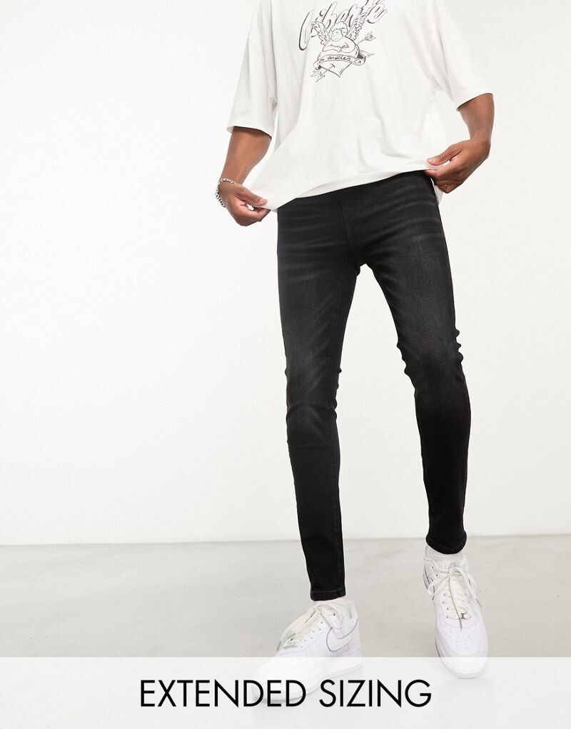 

Черные эластичные джинсы ASOS DESIGN
