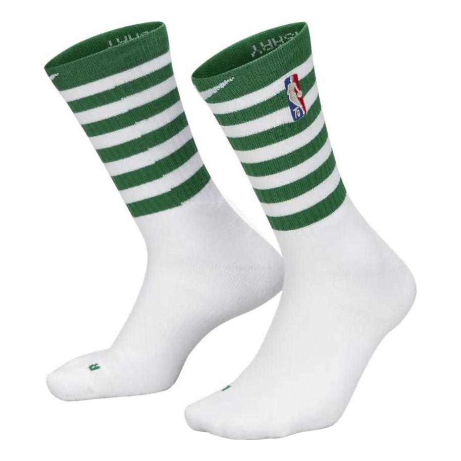 

Носки Nike Boston Celtics Stripe Logo Athleisure Casual Sports Socks Couple Style One Pair White DA4952-100, разноцветный
