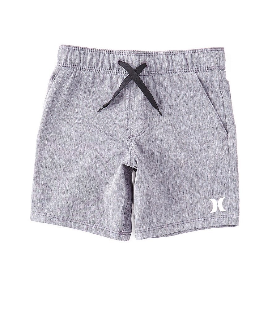 

Hurley Little Boys 2T-7 Гибридные шорты без застежки из эластичного твила, черный