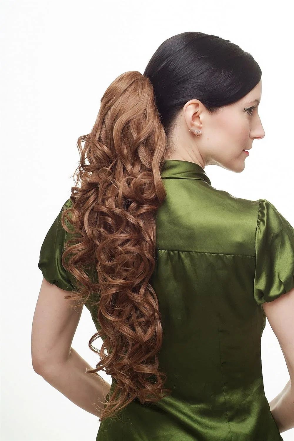 Шиньон с объемными кудрями WK03-58, 60 см, коричневый Wig Me Up, Brown (58) — фото 2