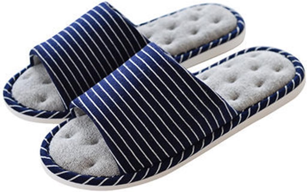 

Мягкие домашние тапочки xsby для мужчин и женщин, удобные шлепанцы для спальни, темно-синий