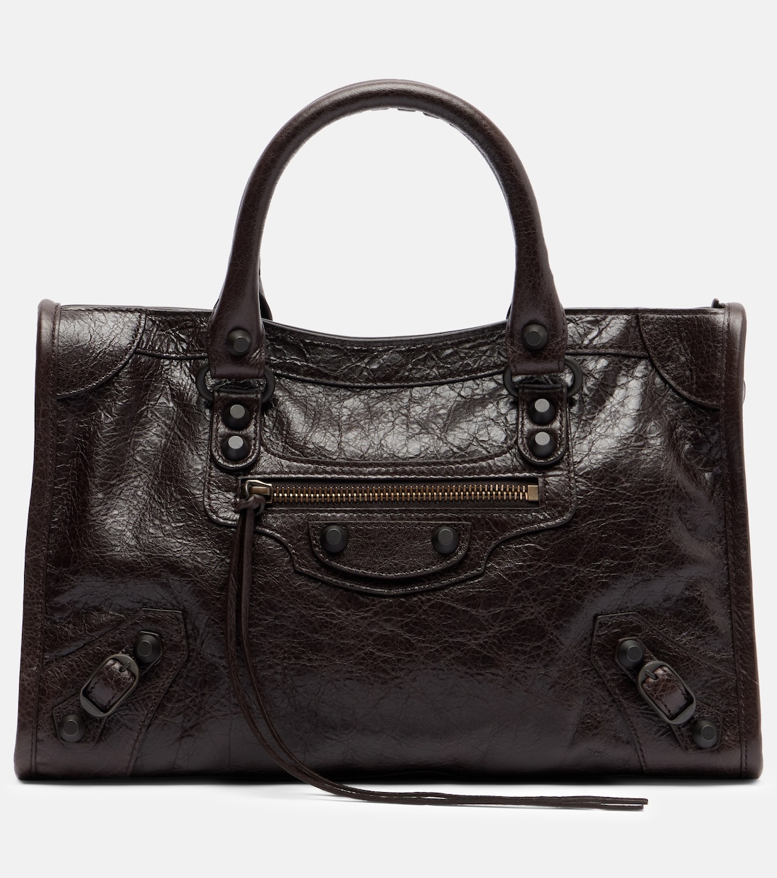 

Кожаная сумка-тоут Le City Small Balenciaga, Espresso
