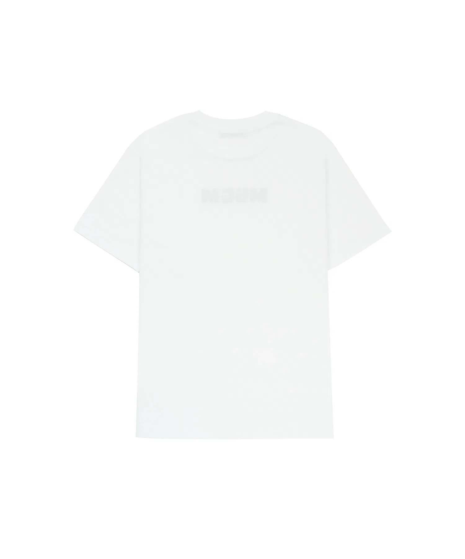 Детская футболка MSGM KIDS с вышивкой кубического логотипа — фото 2