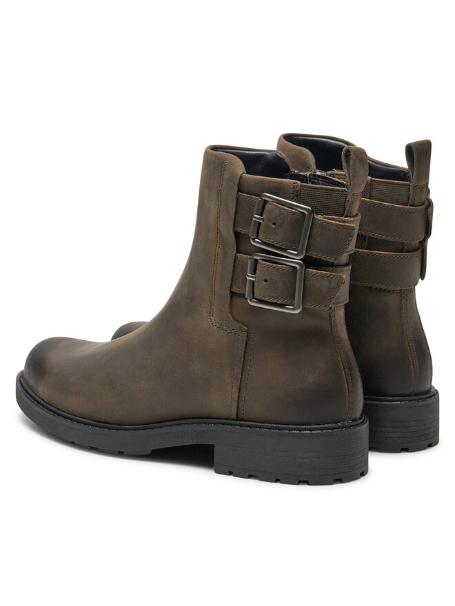 Ботильоны на плоской подошве Clarks, коричневый — фото 3