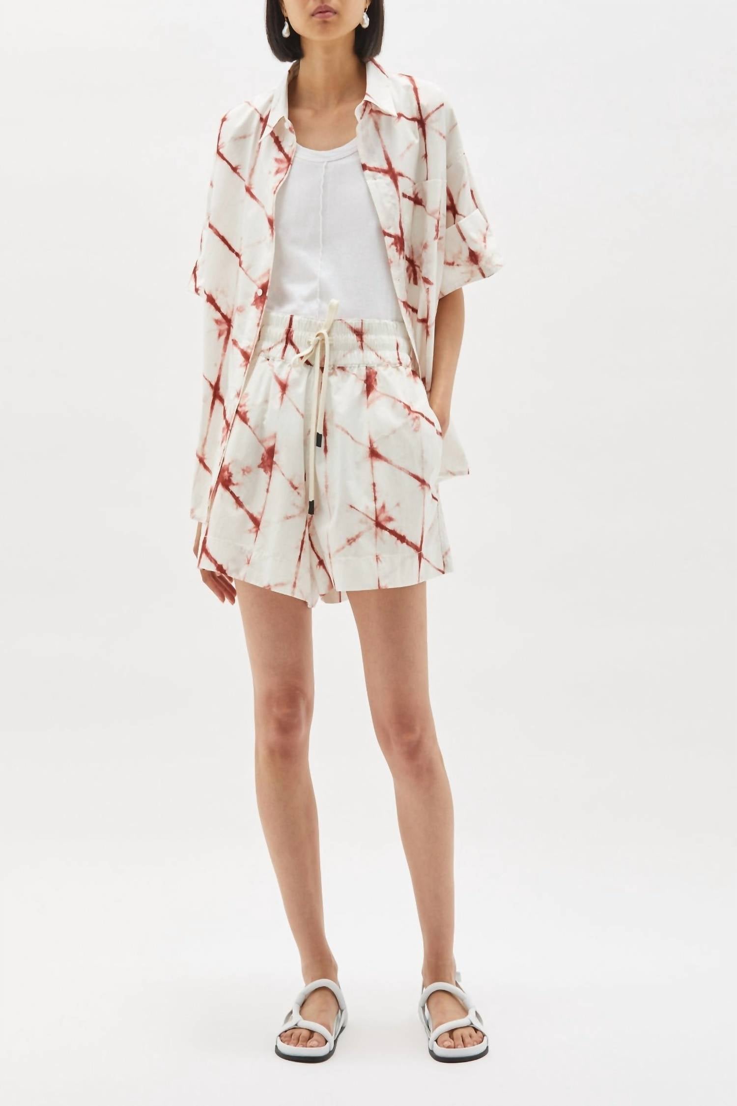 

Шорты Printed Boxer Short In Redwood-Print Bassike