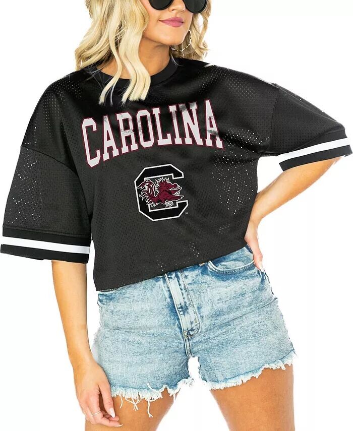 

Женская черная футболка South Carolina Gamecocks Game Face Fashion Gameday Couture