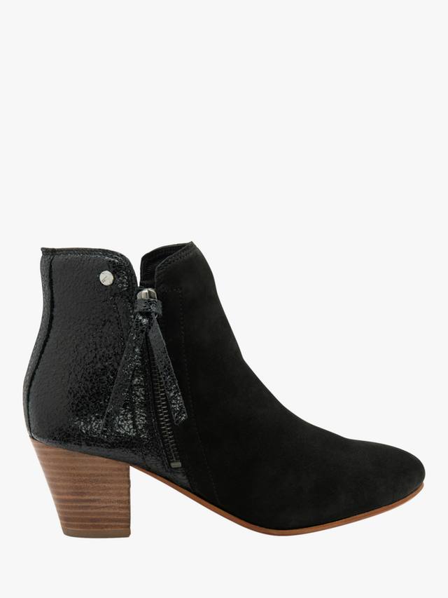 Ботинки Tay Suede на каблуке с высоким голенищем Ravel, Black