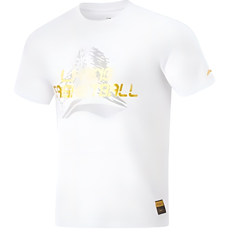 

LINING Футболка мужская белая из коллекции Basketball Collection