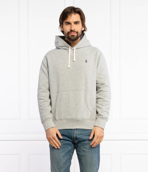 Толстовка мужская Polo Ralph Lauren с капюшоном и карманом, серый — фото 3