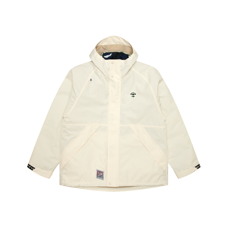 

Aape Куртка с капюшоном с нашивкой логотипа, White IVX