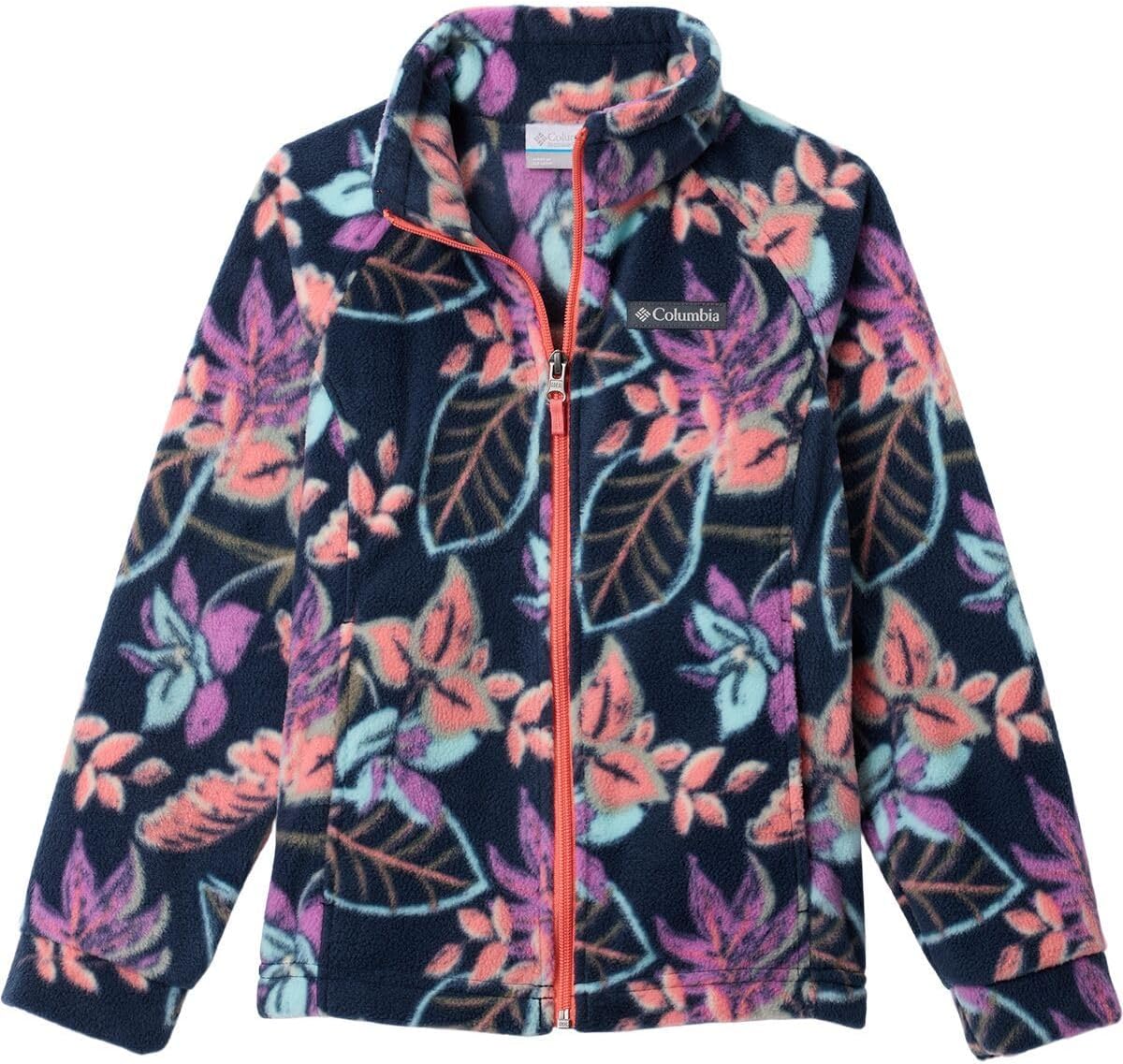 

Детская флисовая куртка Columbia Kids Benton Springs II с принтом, Hot Coral Pasteled