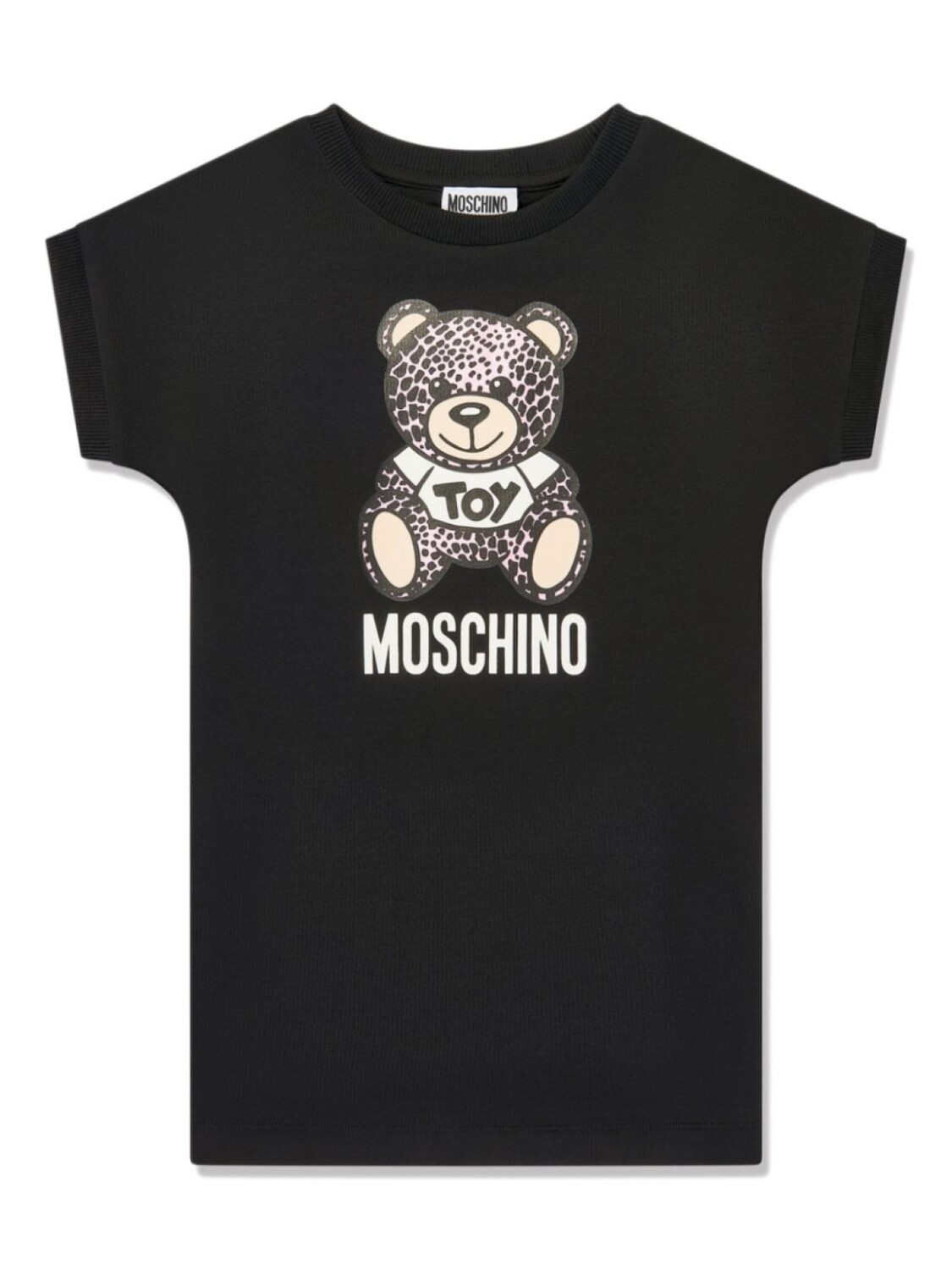 

Moschino Kids платье-футболка Teddy Bear, черный