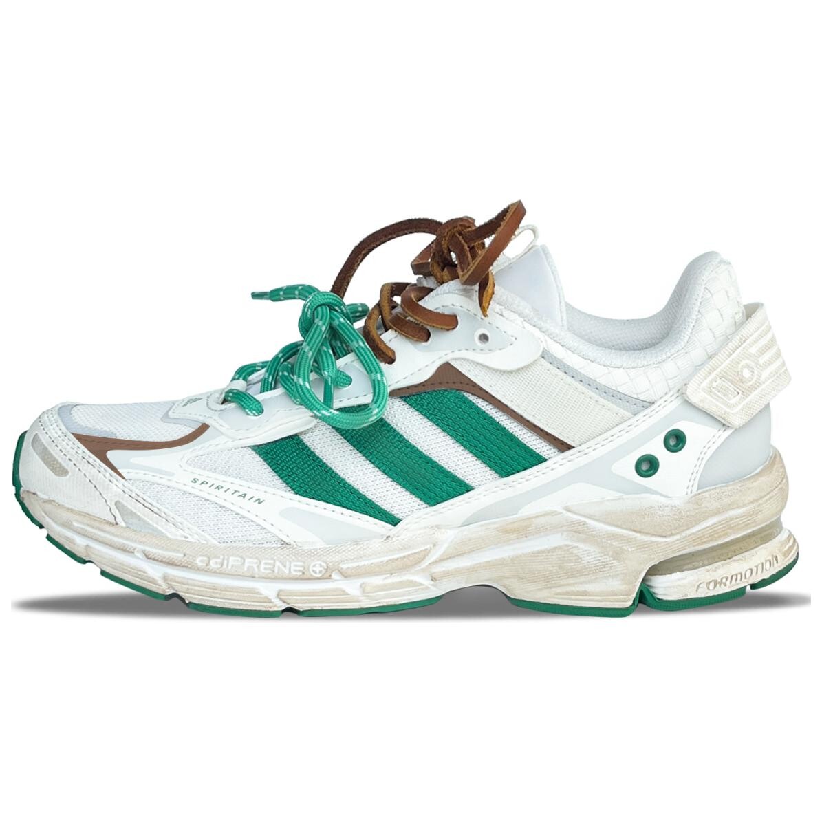 

Кроссовки Spiritain 2000 унисекс с низким верхом, белые/зеленые/коричневые Adidas
