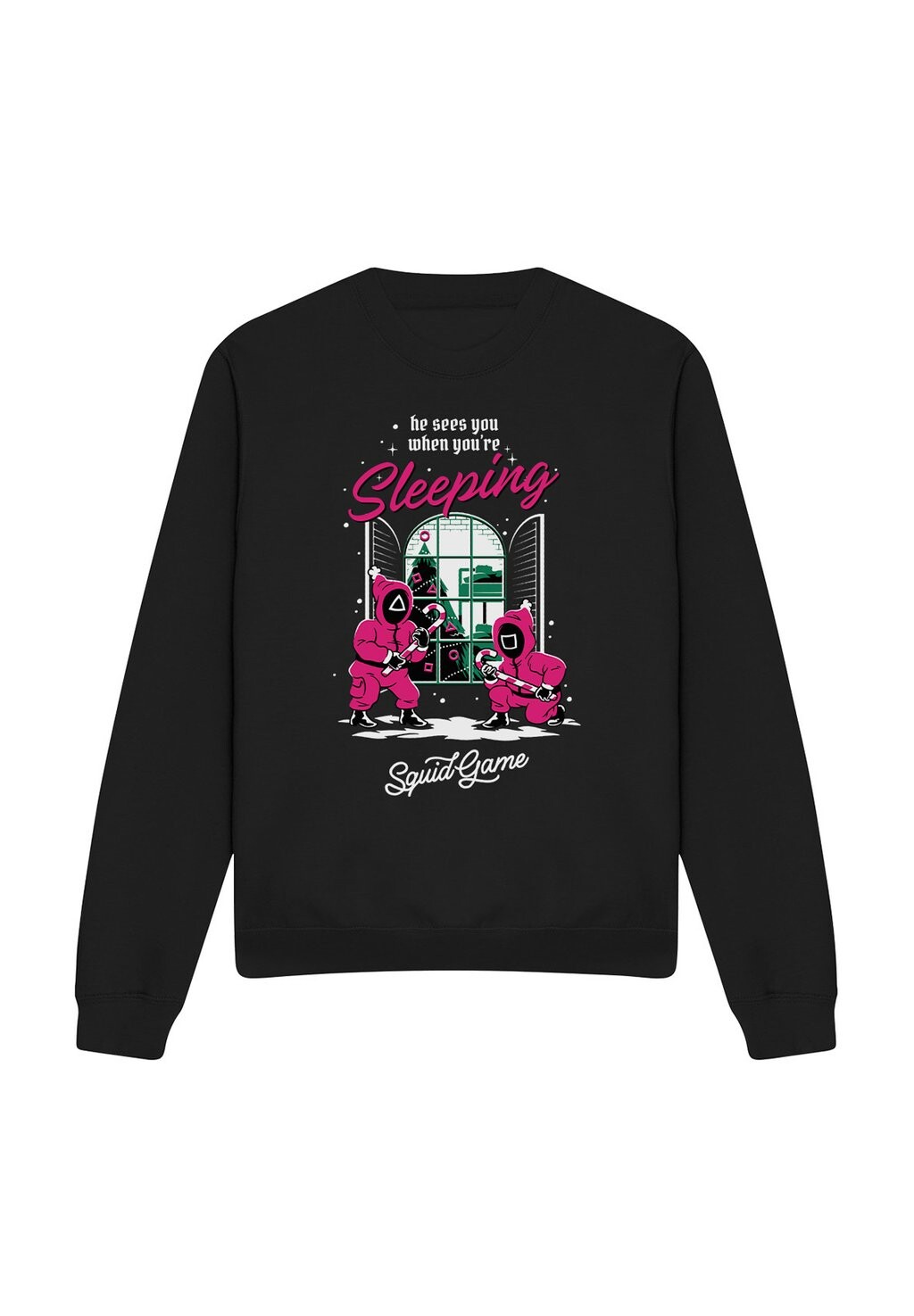 

Толстовка HE SEES YOU WHEN YOU RE SLEEPING PRINT Cotton Soul, черный
