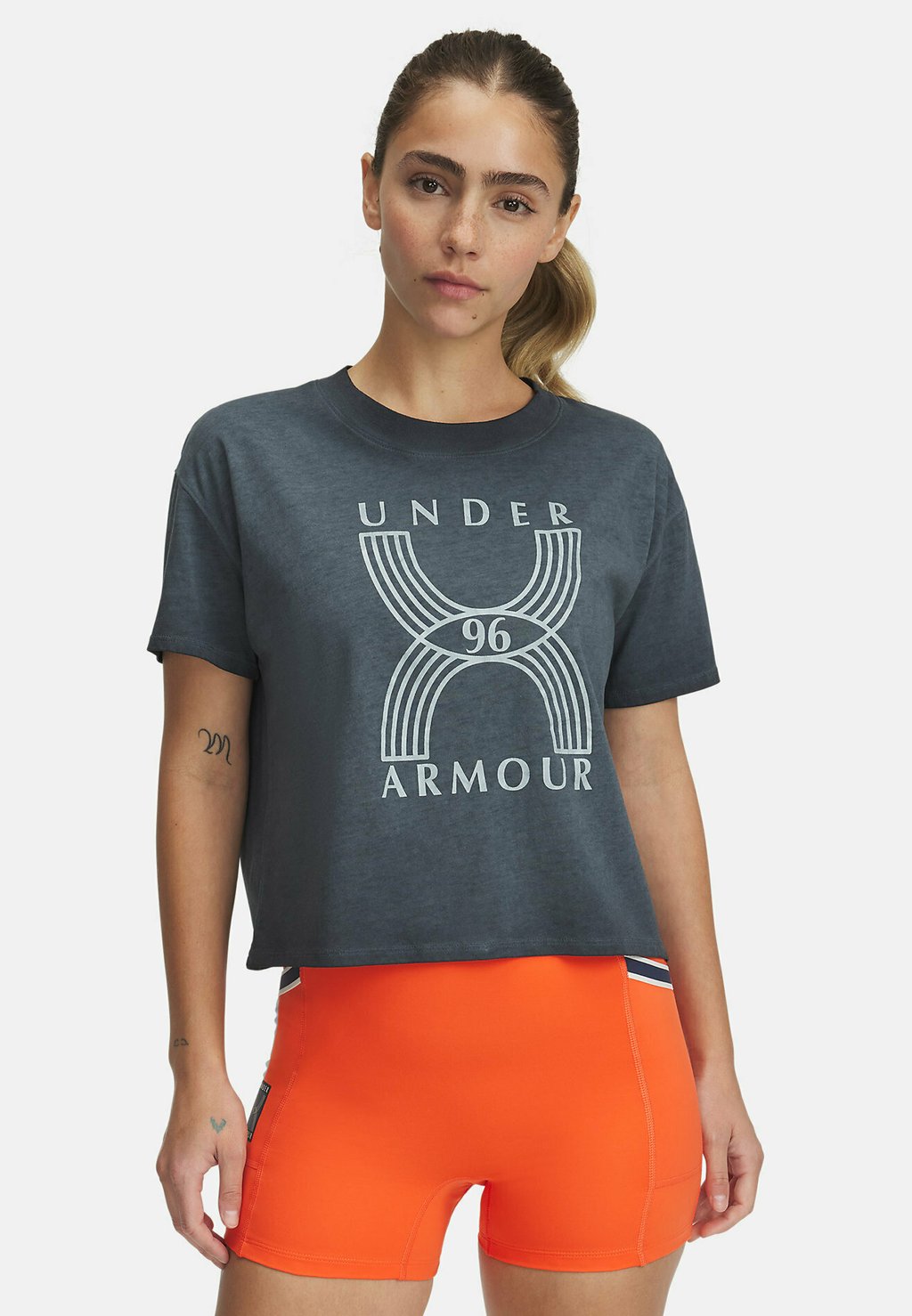 

Футболка с принтом RUN 96 GRAPHIC Under Armour, сине-серый