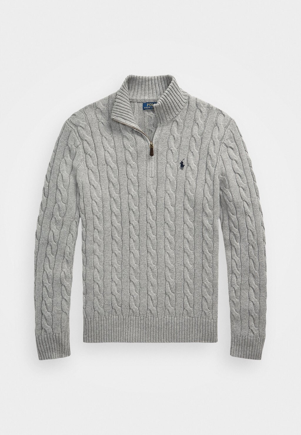 Свитер С ДЛИННЫМ РУКАВОМ Polo Ralph Lauren, палевый, серый вереск — фото 4