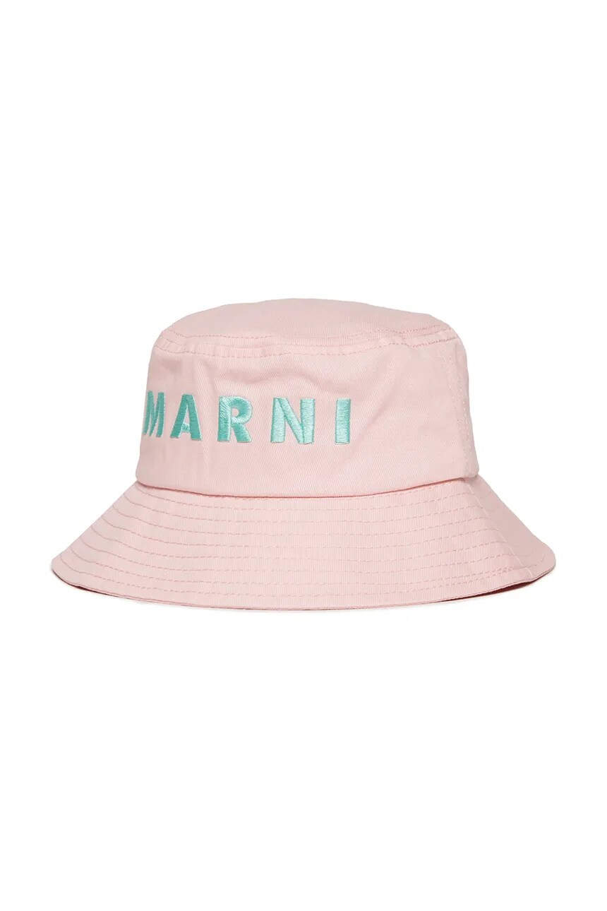 

Детская шапка из хлопка MF35B HAT Marni, розовый
